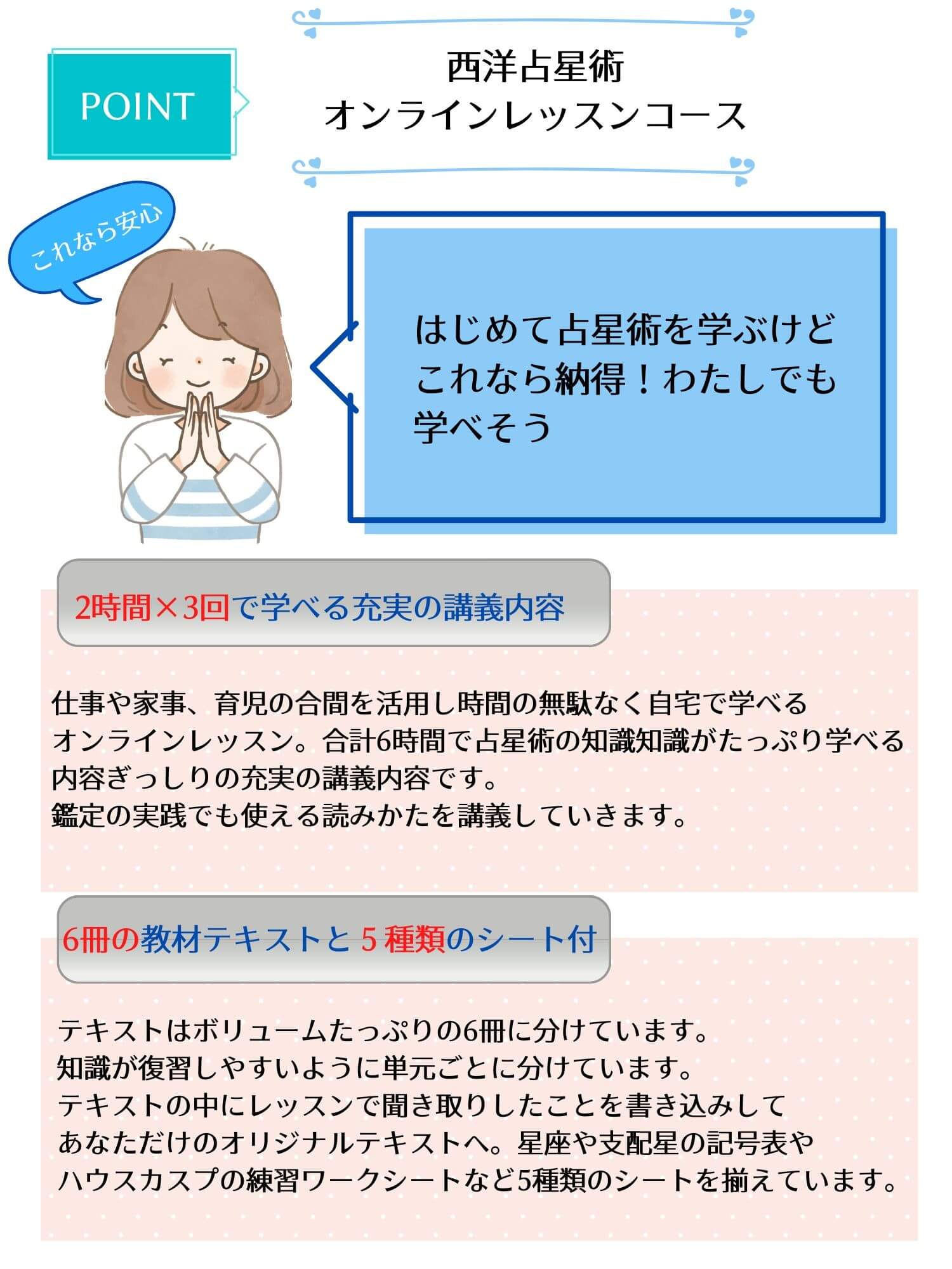 西洋占星術オンライン講座の内容