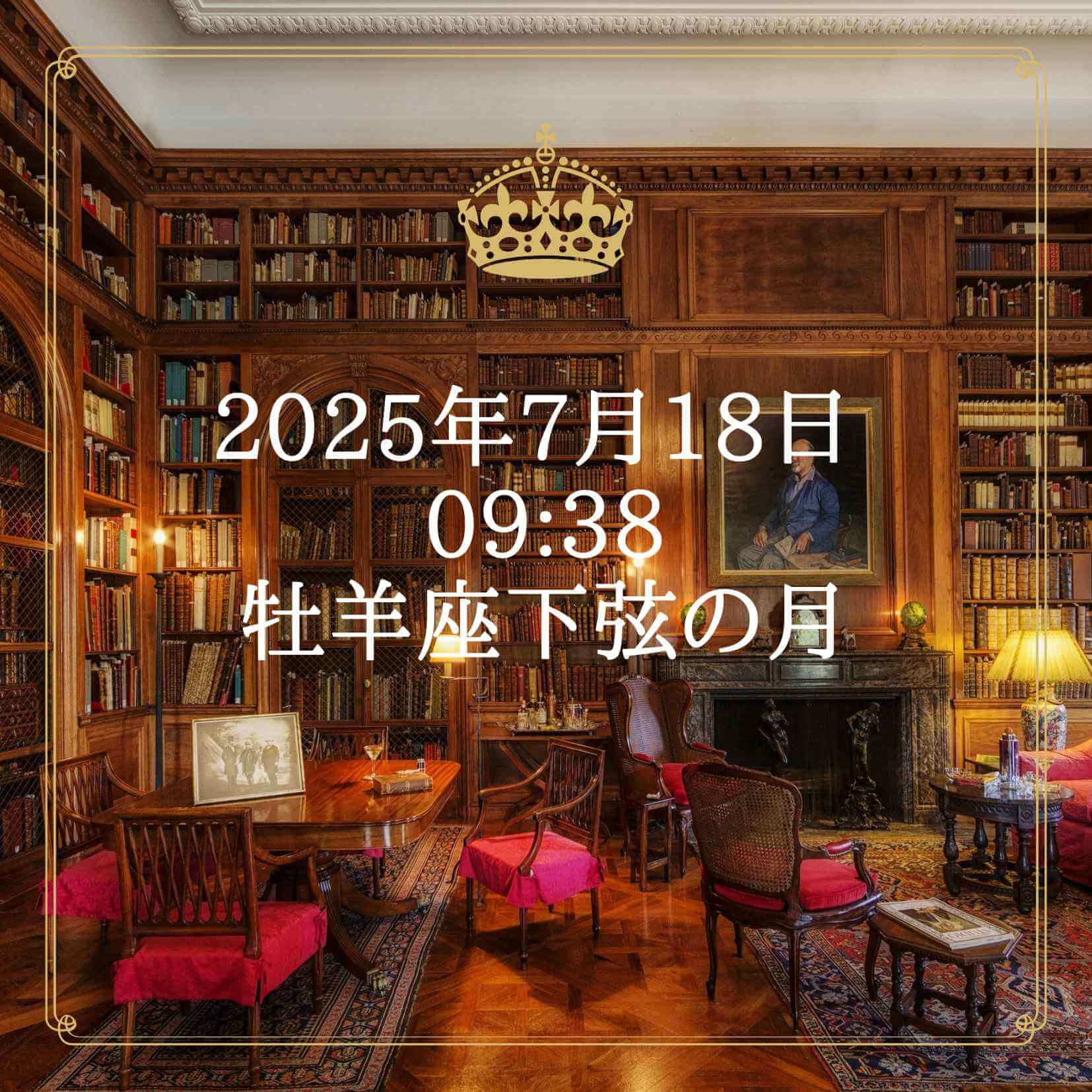 牡羊座下弦の月