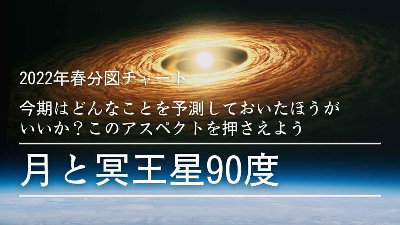 月と冥王星90度